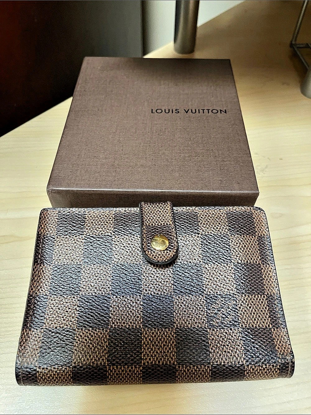 Louis Vuitton Porte-Monnaie Billets Viennois Wallet Brown & Blue